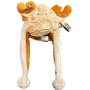 NH Moose Plush Hat