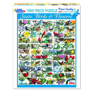 State Birds & Flowers 1000 Piece Puzzle State Birds & Flowers 1000 Piece Puzzle