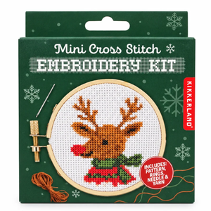 Mini Cross Stitch Kit - Reindeer