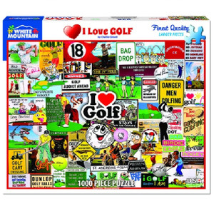I Love Golf 1000 Piece Puzzle