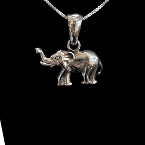 Silver Elephant Necklace