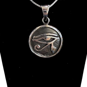 Silver Eye of Horus Necklace