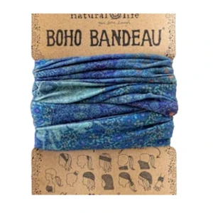 Boho Navy Patchwork Headband