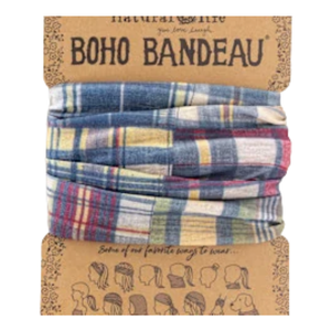 Boho Greenfield Madras Multi Headband