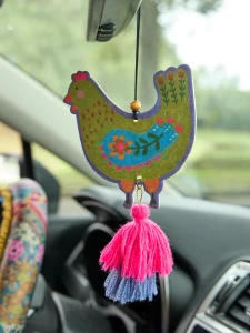 Yellow Chicken Air Freshener