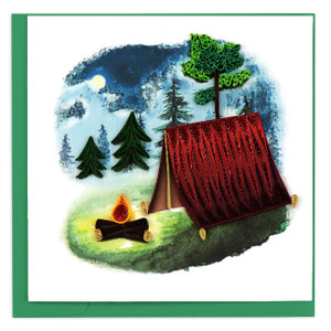 Quilled Camping Card Quilled Camping Card