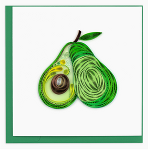 Quilled Avocado Card Quilled Avocado Card