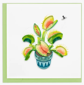 Quilled Venus Flytrap Card