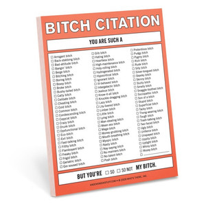 Bitch Citation Nifty Notepad