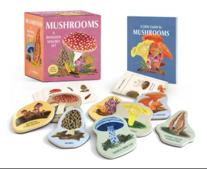 Mushrooms: Wooden Magnet Set