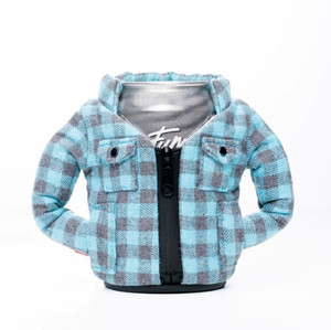 Flannel Koozie Blue Flannel Koozie Blue