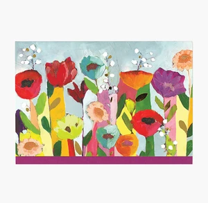 Brilliant Floral - 14 Blank Notecard Set