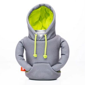 Hoodie Koozie Grey/Lime Hoodie Koozie Grey/Lime