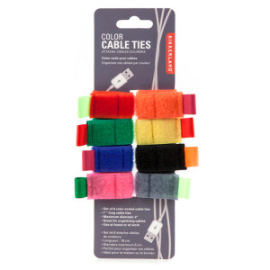 Mini Color Cable Ties- Set of 8