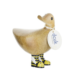Ducky Wearing  Wild Honey Bee Wellies