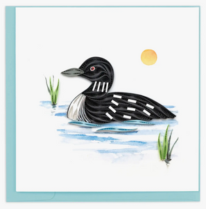 Quilled Loon Card Quilled Loon Card