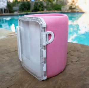 Kangaroozie Can Koozie with Pocket- Pink Kangaroozie Can Koozie with Pocket- Pink