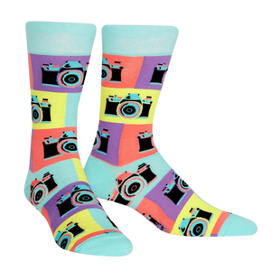 Say Cheese! Men's Crew Socks Say Cheese! Men's Crew Socks