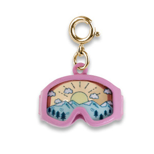 Gold Ski Goggles Charm Gold Ski Goggles Charm