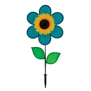 12" Small Teal Sunflower Spinner 12" Small Teal Sunflower Spinner