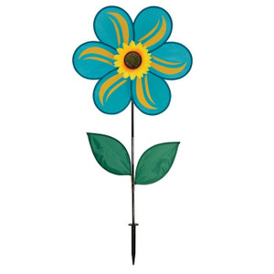19" LG Teal Sunflower Spinner 19" LG Teal Sunflower Spinner