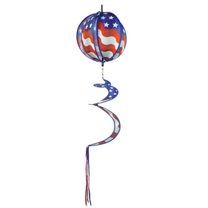 11" Patriotic Flag Hanging Ball Spinner 11" Patriotic Flag Hanging Ball Spinner