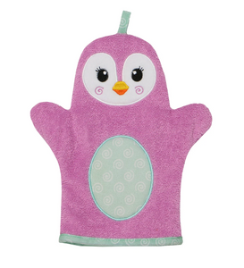 Penny Penguin Baby Bath Mitt