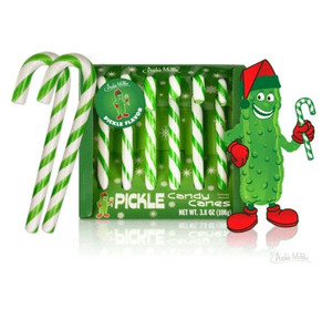 Pickle Flavored Candy Canes Pickle Flavored Candy Canes