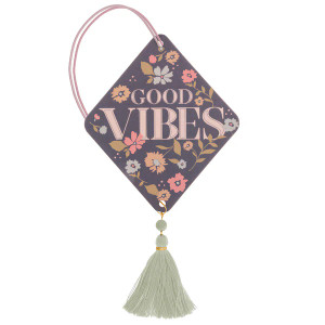 Good Vibes Navy Floral Air Freshener