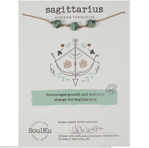 Zodiac Sagittarius African Turquoise Necklace Zodiac Sagittarius African Turquoise Necklace