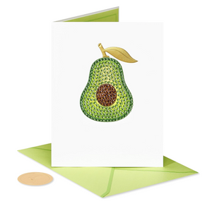Judith Leiber Gemmed Avocado Greeting Card Judith Leiber Gemmed Avocado Greeting Card