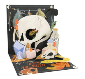 Skull Bottles Pop-up Halloween Card Skull Bottles Pop-up Halloween Card