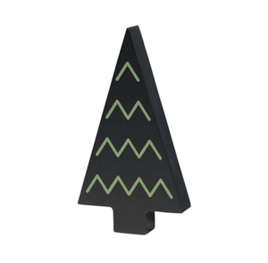 Block Sign Tree Black With Green Arrow