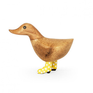 Ducky Wearing Spotty Yellow Wellies