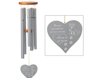 Remembrance Heart Dog Chime