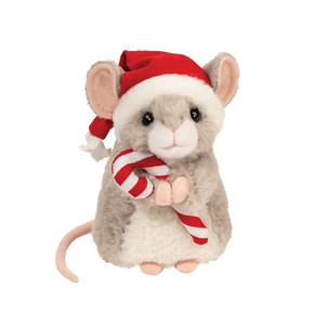 Holiday Merrie Mouse with Santa Hat & Candy Cane Holiday Merrie Mouse with Santa Hat & Candy Cane