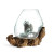 Molten Glass & Wood Sculpture ( 10")