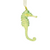 Acrylic Seahorse Ornament - Green