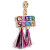 Gold Cheer Spirit Charm Gold Cheer Spirit Charm
