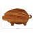 Mango Wood Cheese Cutting Board - Pig