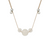 Hyevibe Gemstone Trio Necklace - Amazonite Silver