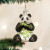 Panda Glass Ornament