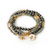 Black Laborite Terra Stone Wrap Bracelet & Necklace Black Laborite Terra Stone Wrap Bracelet & Necklace
