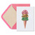 Gem Ice Cream Cone Birthday Card