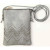 Grey Ziczac Cut Crossbody Cellphone Bag