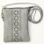 Grey Laser Cut Crossbody Cellphone Bag with Studs Grey Laser Cut Crossbody Cellphone Bag with Studs