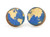 Globe Stud Wood Earrings