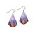 Tear Rainbow Abstract Floral Earrings