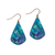 Tear Blue Butterfly Earrings