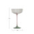 Pink & Green Stemmed Coupe Champagne Glass